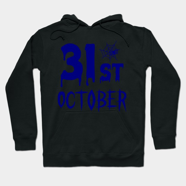 31 St October - Blue color Hoodie by Lebihanto